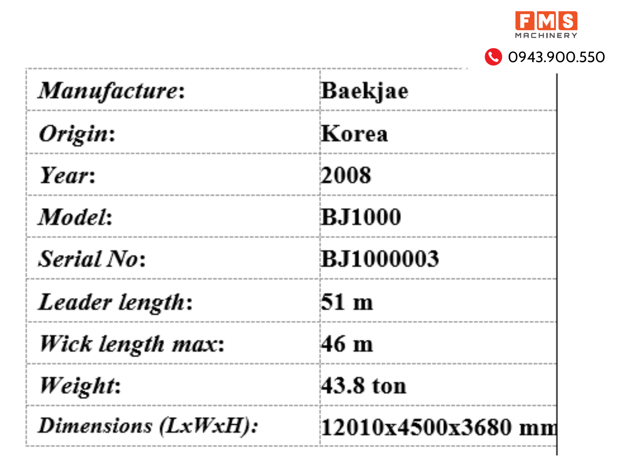 Máy cắm bấc thấm BJ1000 2008