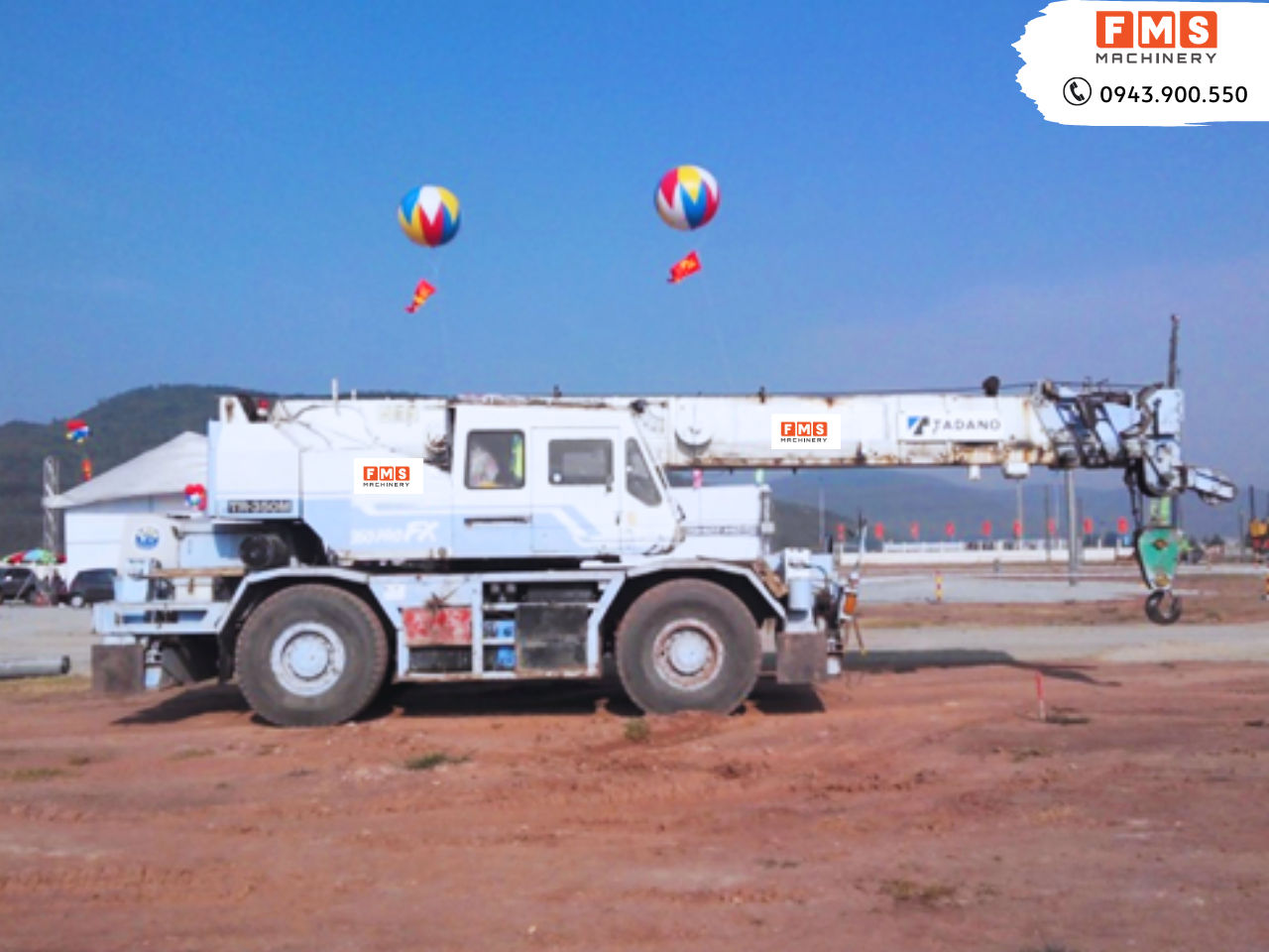 CẦN TRỤC BÁNH LỐP 35T TADANO TR350M