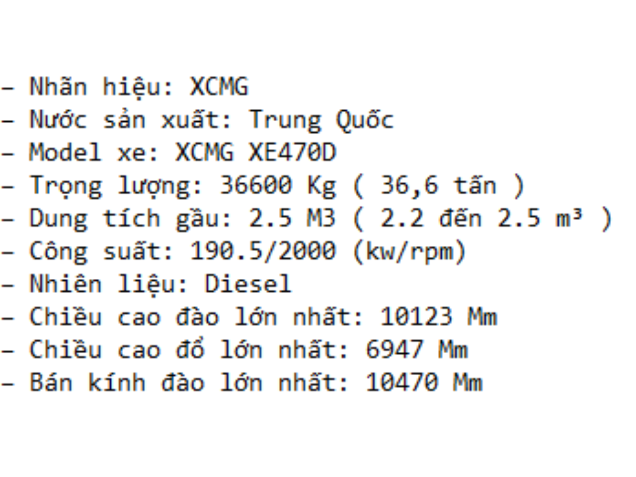 Máy xúc đào gầu 2,5 m3 bánh xích XCMG 