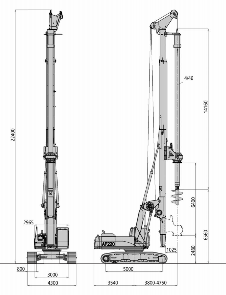 Máy khoan cọc nhồi AF220 2010