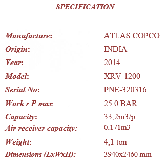 Máy nén khí áp suất cao 25bar