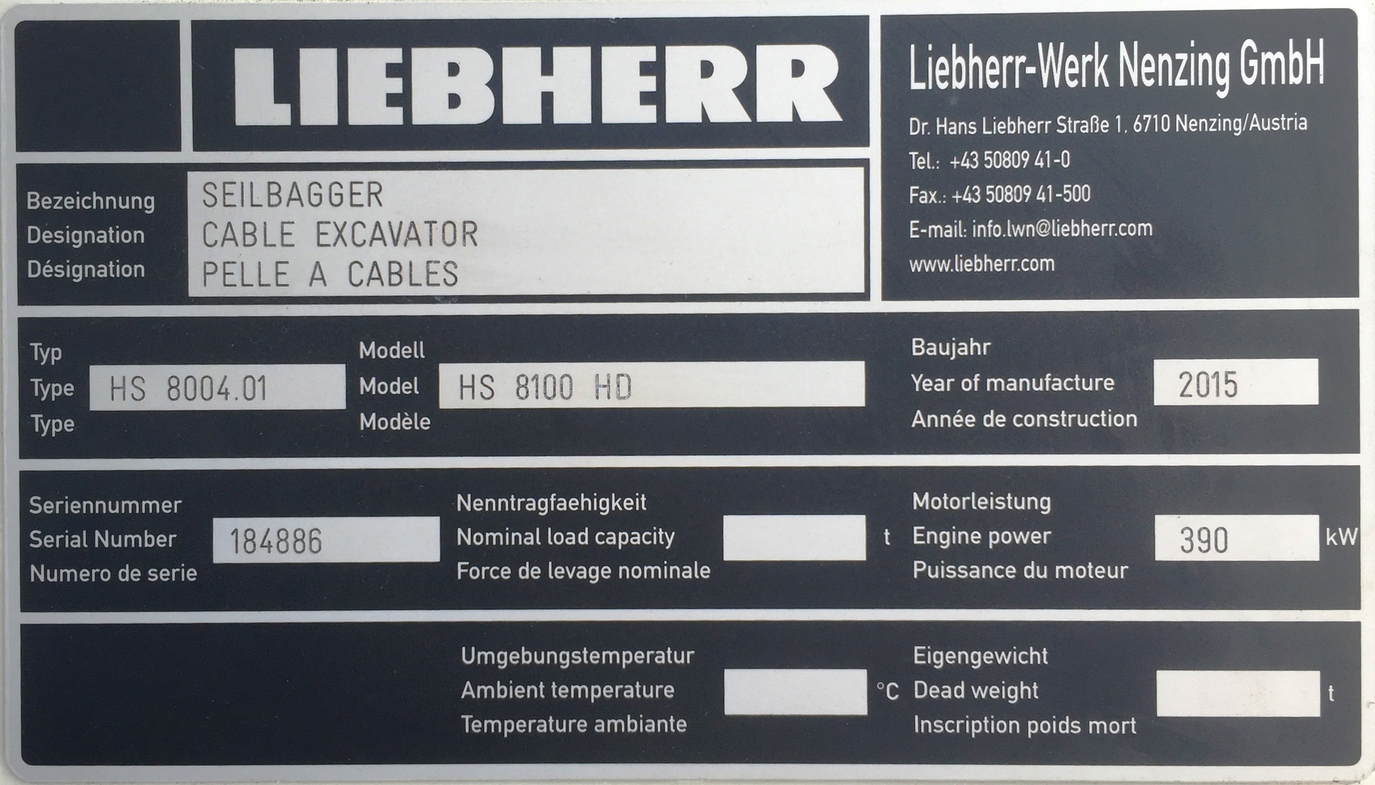 CHO THUÊ CẨU XÍCH LIEBHERR HS8100HD