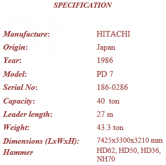 Máy đóng cọc PD7 1980